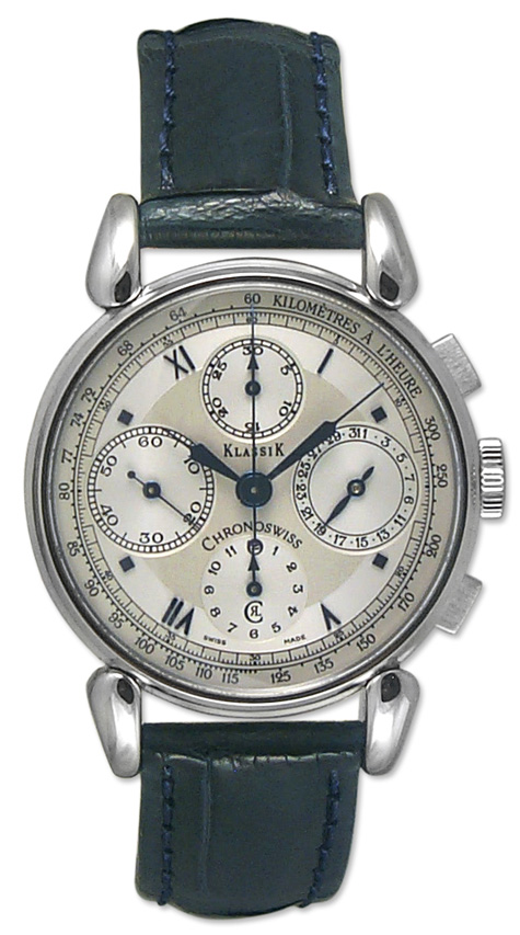 Chronoswiss Klassik Automatic Chronograph Steel Mens Luxury Swiss